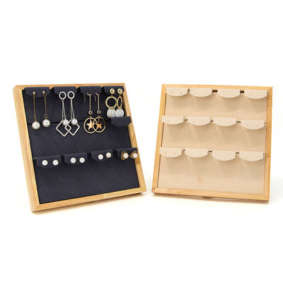 4x3 Praktische Multicell Holz Schmuck-Display-Rek Stand für Ohrringe Anhänger