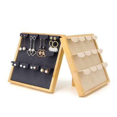 4x3 Praktische Multicell Holz Schmuck-Display-Rek Stand für Ohrringe Anhänger