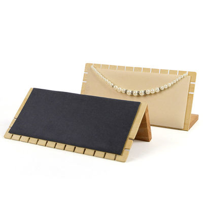 Schnitzelrand Mehrzweck-Holzschmuck-Display-Rek für Anhänger-Ohrringe
