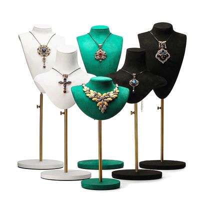 kaufen Portable Abnehmbare Weichselbstguss Schmuck Organisator Mannequin Luxus-Display Bust online manufacture