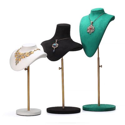 Portable Abnehmbare Weichselbstguss Schmuck Organisator Mannequin Luxus-Display Bust
