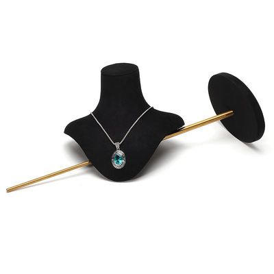 Portable Abnehmbare Weichselbstguss Schmuck Organisator Mannequin Luxus-Display Bust