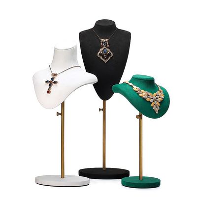 Portable Abnehmbare Weichselbstguss Schmuck Organisator Mannequin Luxus-Display Bust