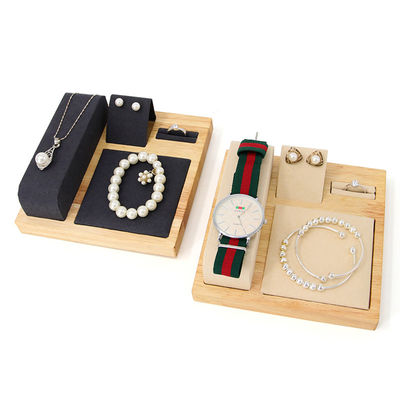Multipurpose Holz-Luxus-Schmuck-Display-Tray für Uhren Anhänger Ohrstöpsel