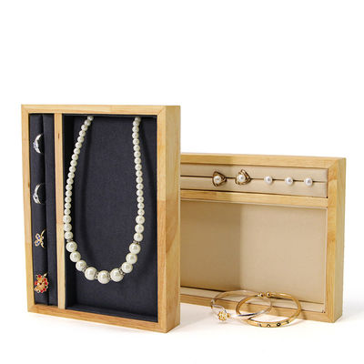 Massivholz-Multi-Funktion Schmuck-Display-Halter-Tray für Ring Anhänger Ohr-Stud