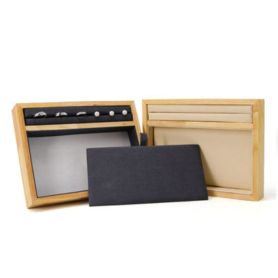 Massivholz-Multi-Funktion Schmuck-Display-Halter-Tray für Ring Anhänger Ohr-Stud