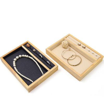 Massivholz-Multi-Funktion Schmuck-Display-Halter-Tray für Ring Anhänger Ohr-Stud