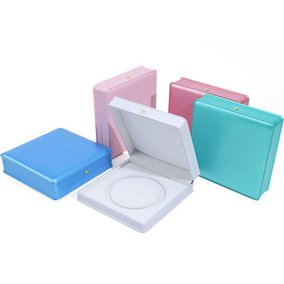 Soft Touch Makkarone Farbe Kunststoff Perlenhalskette Aufbewahrungsbox Schmuck Verpackung
