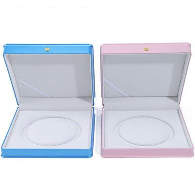 Soft Touch Makkarone Farbe Kunststoff Perlenhalskette Aufbewahrungsbox Schmuck Verpackung