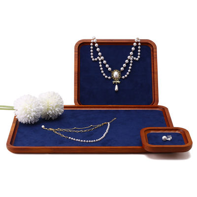 kaufen Massivholz Luxus Schmuck Anzeige Requisiten Marine Superfaser Auskleidung für Schmuck Ausstellung online manufacture