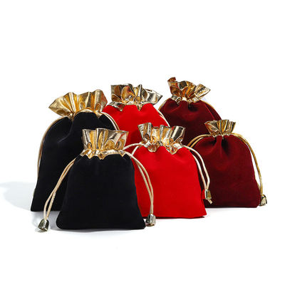 kaufen Soft Slip No Villi Samt Ziehseile Schmucktaschen mit Goldem offenem Mund online manufacture
