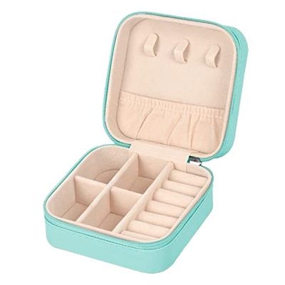 kaufen Mehrfachfächer PU-Leder Reise Schmuck Organisator Box Reißverschluss Tasche online manufacture