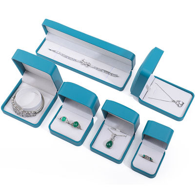 Pfauenpfeifen-grünes, auffälliges, gefälschtes Leder Schmuckstück, Verpackung, Luxuskoffer