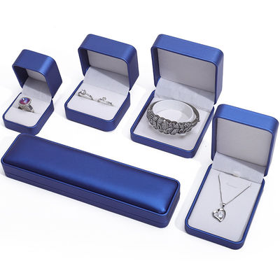 Custom Form Glanz PU Leder Schmuckkoffer, Schmuckbox Sets Für Verpackung