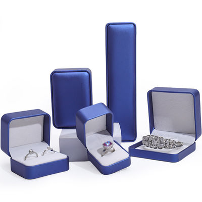 Custom Form Glanz PU Leder Schmuckkoffer, Schmuckbox Sets Für Verpackung