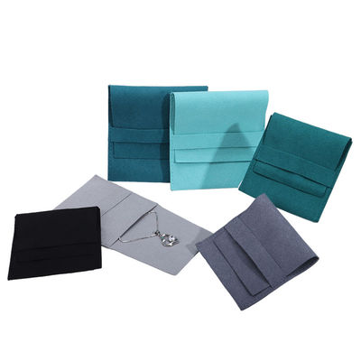 Kompakte einfache weiche Samt Schmuck Verpackung Umschlag Tasche Mini Anhänger Tasche