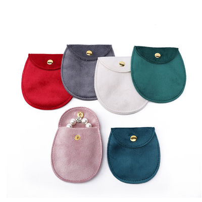 kaufen Schlanke Ei-förmige weiche Samt Schmucktasche Begleitung Chic Schmuck Tasche online manufacture