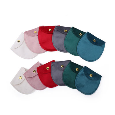 Schlanke Ei-förmige weiche Samt Schmucktasche Begleitung Chic Schmuck Tasche