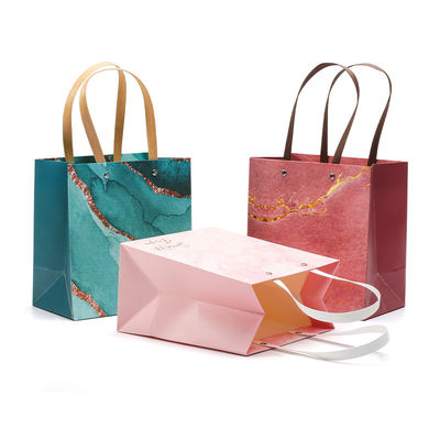 Luxuriöse, feste Karton-Papier-Tote-Tasche Luxusverpackung mit Griff