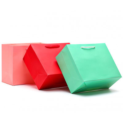 Schicke einfache Makkarone Farbe Karton Tote Tasche Geschenk Schatzverpackung