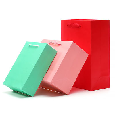 Schicke einfache Makkarone Farbe Karton Tote Tasche Geschenk Schatzverpackung