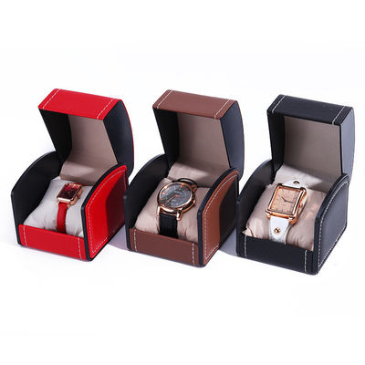 Flip Open Deluxe Handgefertigte Lederuhr Gehäuse Schatz Verpackung Uhrenhülle