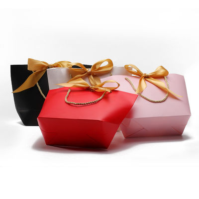 Kompakte wunderschöne Papierkarte Geschenk Tote Tasche Bowknot Ornament für Geburtstag