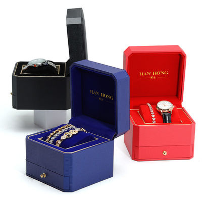 Custom Logo Harte Papieruhr Box Verpackung Luxus-Lagerorganisation mit Schublade