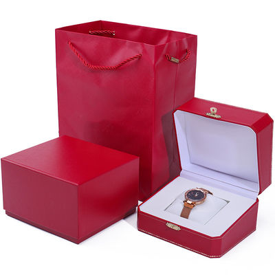 Faszinierende achteckige Papieruhrkasten mit Goldknopfschmuck