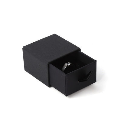 Großhandel Fertigung Öko-freundlich Luxus Geschenk Schmuckschachtel Personalisiertes Custom Logo Ring Halskette Ohrring Armband Verpackung schwarzer Karton Papier Schublade Schmuckschachtel