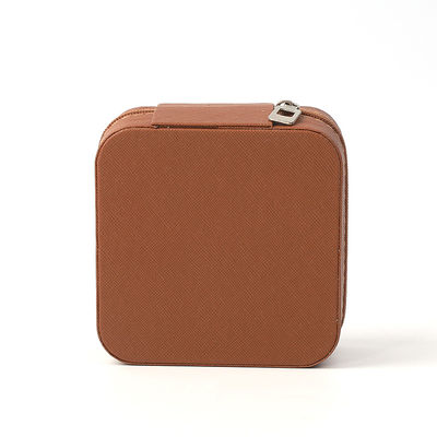 Kleiner Lederbraun Schmuckorganisator Reisetasche Schmuckfach