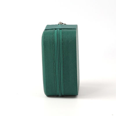 Schmuck Geschenk-Speicherbox Custom Portable Kleines Leder Dunkelgrün Schmuck-Organisator Schmuck-Speicherbox