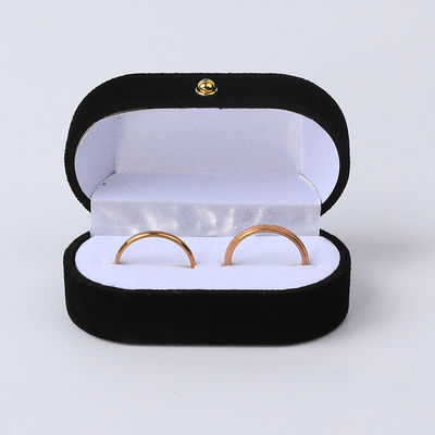 Personalisierte Schmuckverpackung Hochzeitsverlobung Doppelring Luxus Schmuckbox
