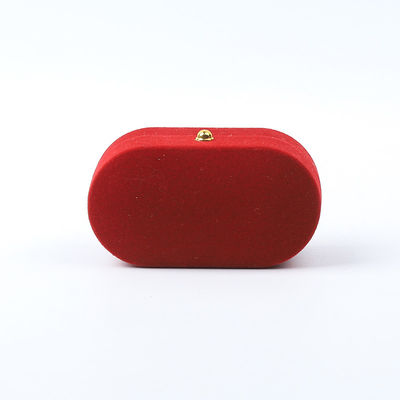kaufen Luxus Schmuckschachtel persönlich angepasst rotes Samt Schmuck Verpackung Hochzeit Verlobung Doppelring Box online manufacture