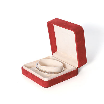Premium-Rote Schmuckschachtel Verpackung für große Halskette Armband Ohrringe Ring Set