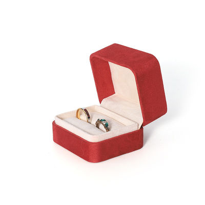 Premium-Rote Schmuckschachtel Verpackung für große Halskette Armband Ohrringe Ring Set
