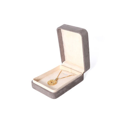 Premium Graue Schmuckverpackungsbox, kundenspezifisch, hochwertig, großes Schmuckset, Halskette, Armband, Ohrringe, Ring, Verpackung