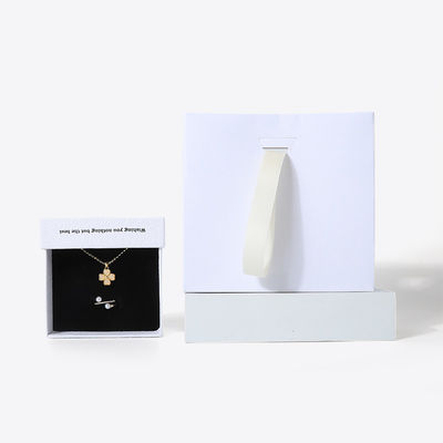 China Herstellung Großhandel hochwertige Halskette Ohrring Armband Ring Box Schmuckverpackung Personalisierte Benutzerdefinierte Umweltfreundliche Pappe Papier weiße Schublade Schmuckschatulle mit Logo