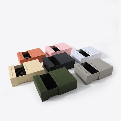 kaufen China Herstellung Großhandel hochwertige Halskette Ohrring Armband Ring Box Schmuckverpackung Personalisierte Benutzerdefinierte Umweltfreundliche Pappe Papier weiße Schublade Schmuckschatulle mit Logo online manufacture