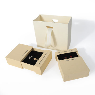 China Fertigung Großhandel hochwertige Halskette Ohrring Armband Ring Box Schmuck Verpackung Personalisierte Custom Eco Friendly Karton Papier Gelbe Schublade Schmuckbox mit Logo