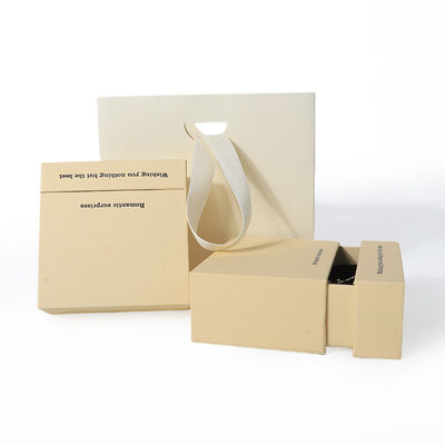 kaufen China Fertigung Großhandel hochwertige Halskette Ohrring Armband Ring Box Schmuck Verpackung Personalisierte Custom Eco Friendly Karton Papier Gelbe Schublade Schmuckbox mit Logo online manufacture