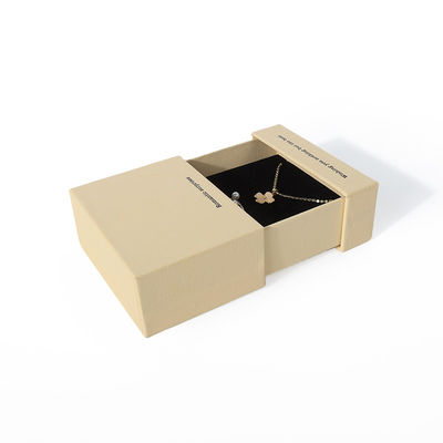 China Fertigung Großhandel hochwertige Halskette Ohrring Armband Ring Box Schmuck Verpackung Personalisierte Custom Eco Friendly Karton Papier Gelbe Schublade Schmuckbox mit Logo