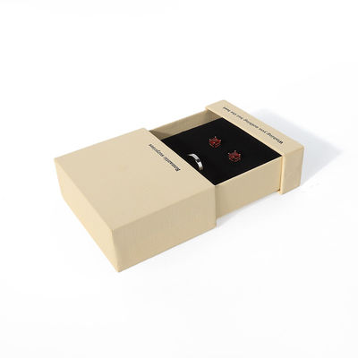 China Fertigung Großhandel hochwertige Halskette Ohrring Armband Ring Box Schmuck Verpackung Personalisierte Custom Eco Friendly Karton Papier Gelbe Schublade Schmuckbox mit Logo