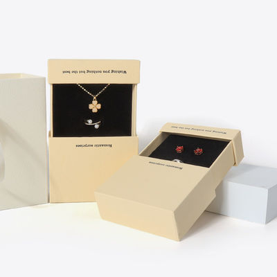 China Fertigung Großhandel hochwertige Halskette Ohrring Armband Ring Box Schmuck Verpackung Personalisierte Custom Eco Friendly Karton Papier Schublade Schmuckbox mit Logo