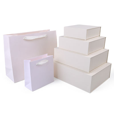 Großhandel Produktion hochwertige Magnetgeschenkbox Verpackung Custom Logo Luxus Öko-freundliches Karton Papier Weiß Magnetschmuckbox