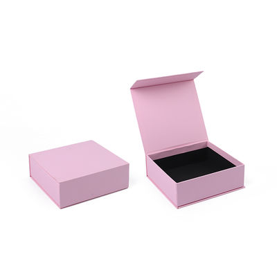 Großhandel Produktion hochwertige Magnetgeschenkbox Verpackung Custom Logo Luxus Eco Friendly Karton Papier rosa Magnetschmuckbox