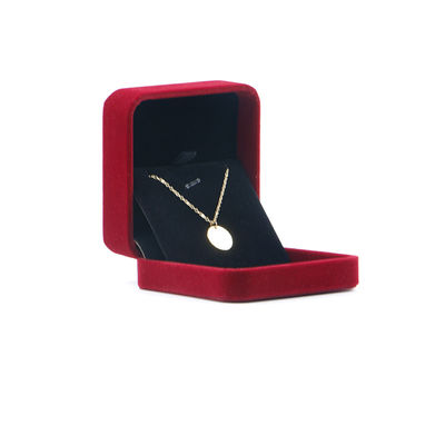 OEM ODM High-End Samt Schmuckschatulle Luxus Individuelles Logo Rote Samt Schmuckschatulle