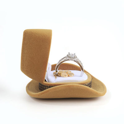 Anpassbares persönliches Premium-Velvet-Cowboy-Schmuckringe für Weihnachtsgeschenke