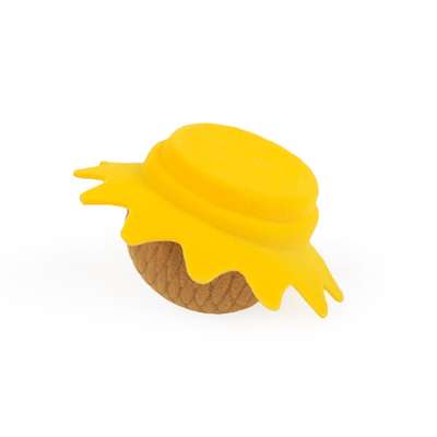 Personalisierte, hochwertige, gelbe Samt-Schmuckschatulle mit Sonnenblumenmuster für Ringe