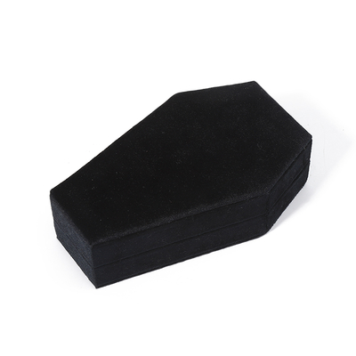 Individuelle Organizer-Aufbewahrung, schwarzer Samt, Schmuck-Reisebox, OEM, Weihnachts-Schmuckgeschenkbox